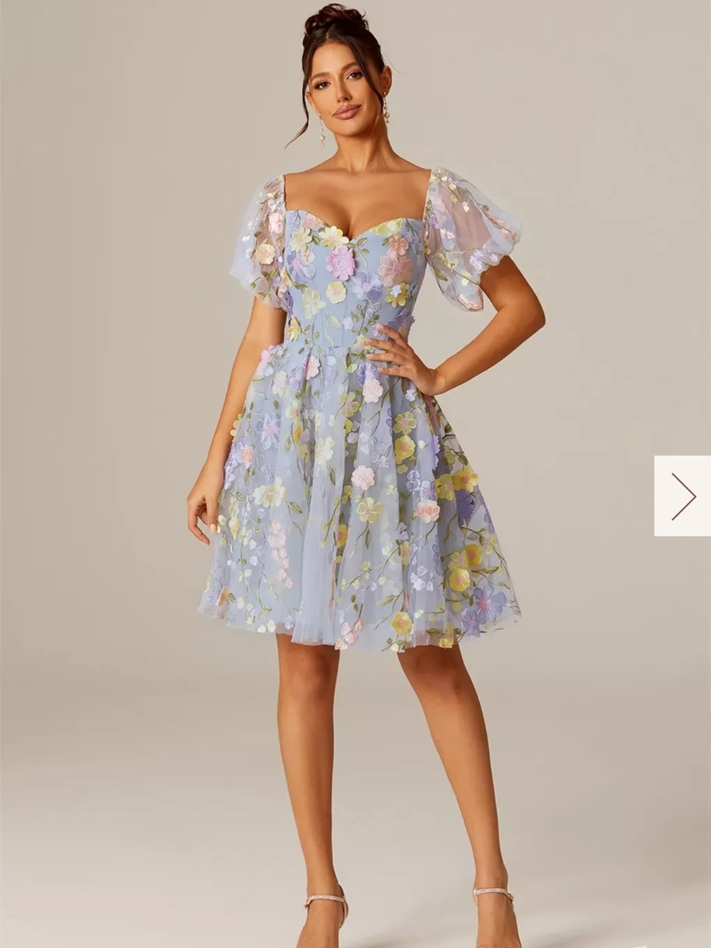 AW Bridal Cecilia Floral Embroidered Tulle Dress Size 22